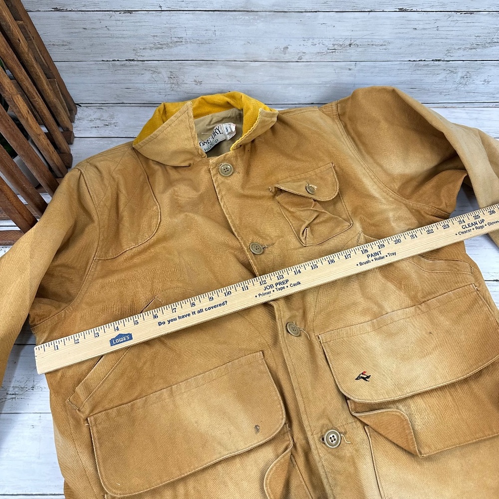 vintage 1950s duck hunting RED HEAD brown L-xl cotton 44 sportsman BONE DRY - Picture 9 of 14